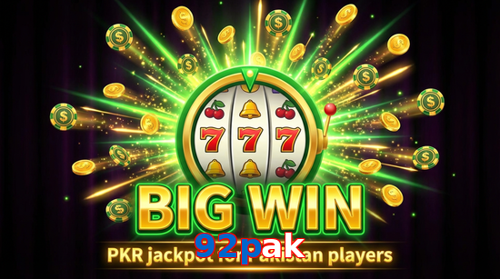 Big win animation on 92Pak slot game